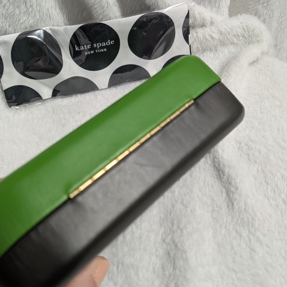 Kate Spade Green and Black Eyewear Case With Cloth - Picture 4 of 7
